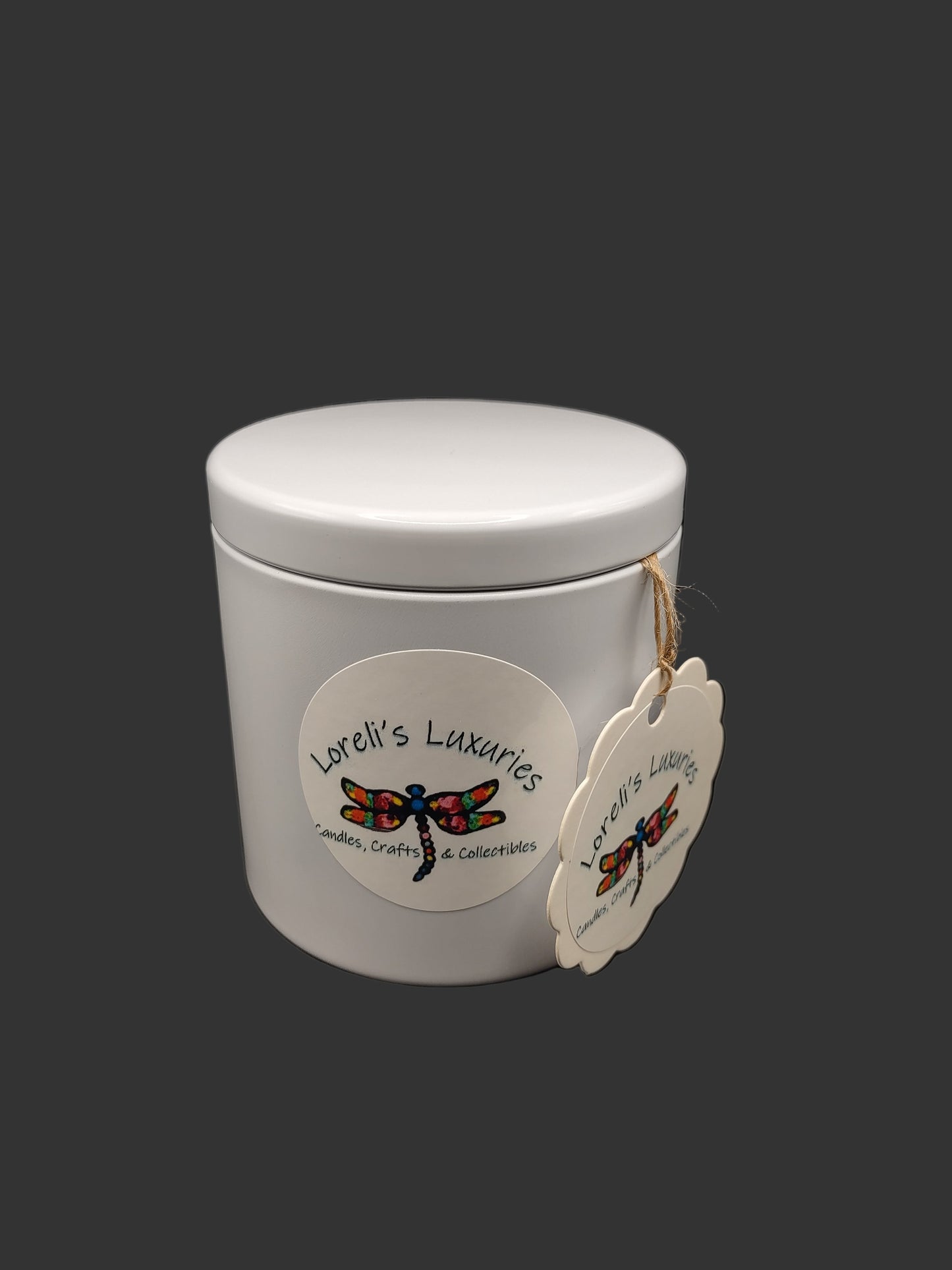 Peppermint and Eucalyptus in Large White Tin (12oz)