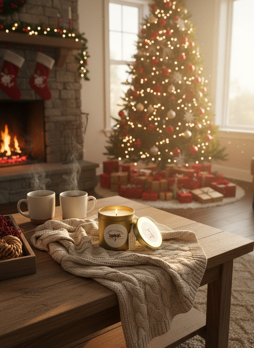 Christmas Hearth in Mini Gold Tin (3.5oz)