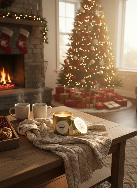 Christmas Hearth in Large Gold Tin (12oz)