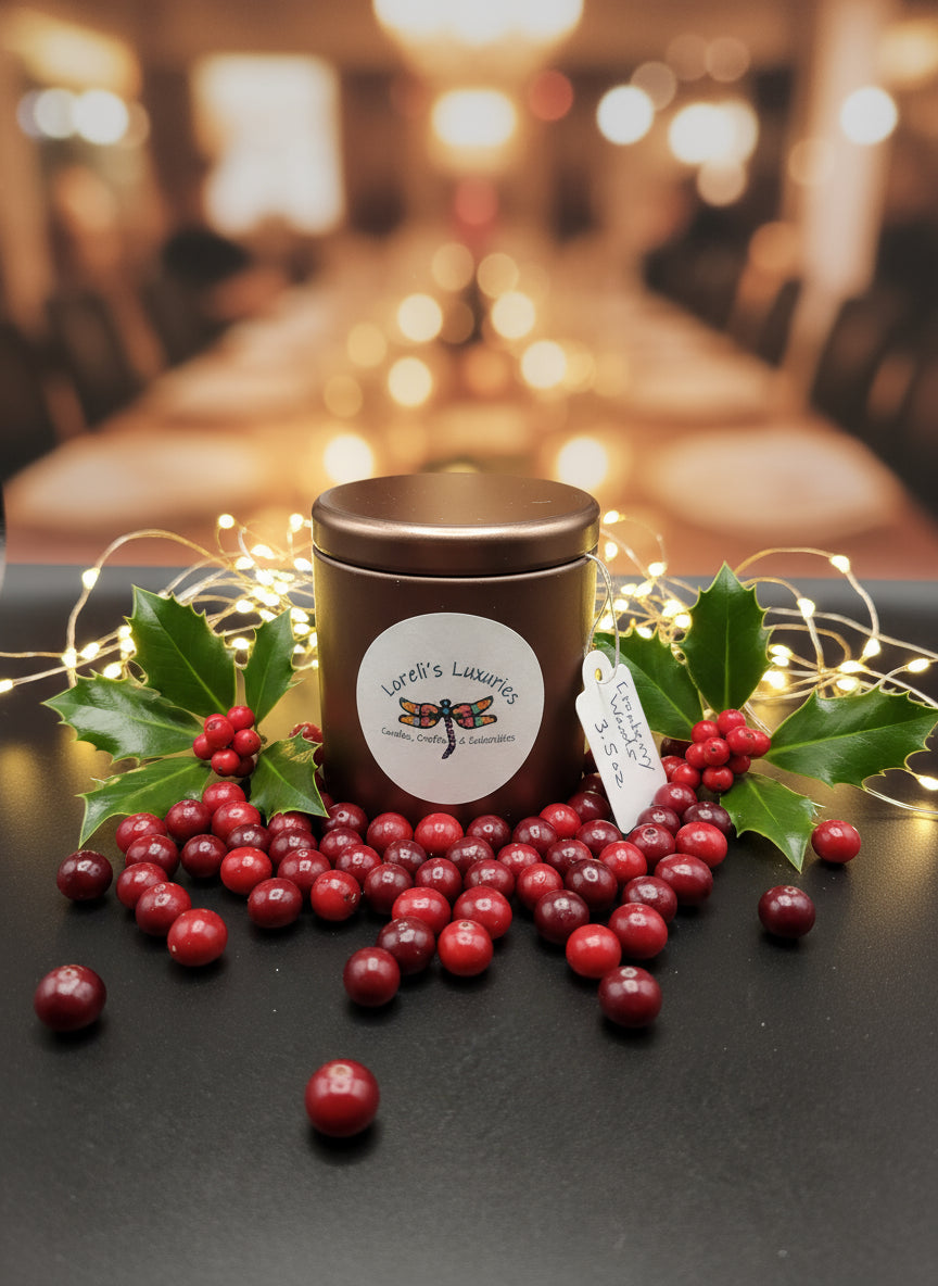 Cranberry Woods in Large Bronze Tin (12oz)