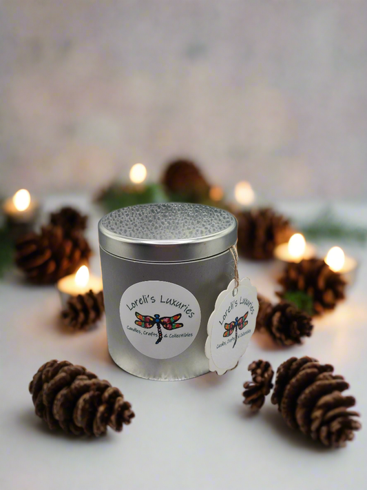 Frasier Fir in Large Silver Tin (12oz)