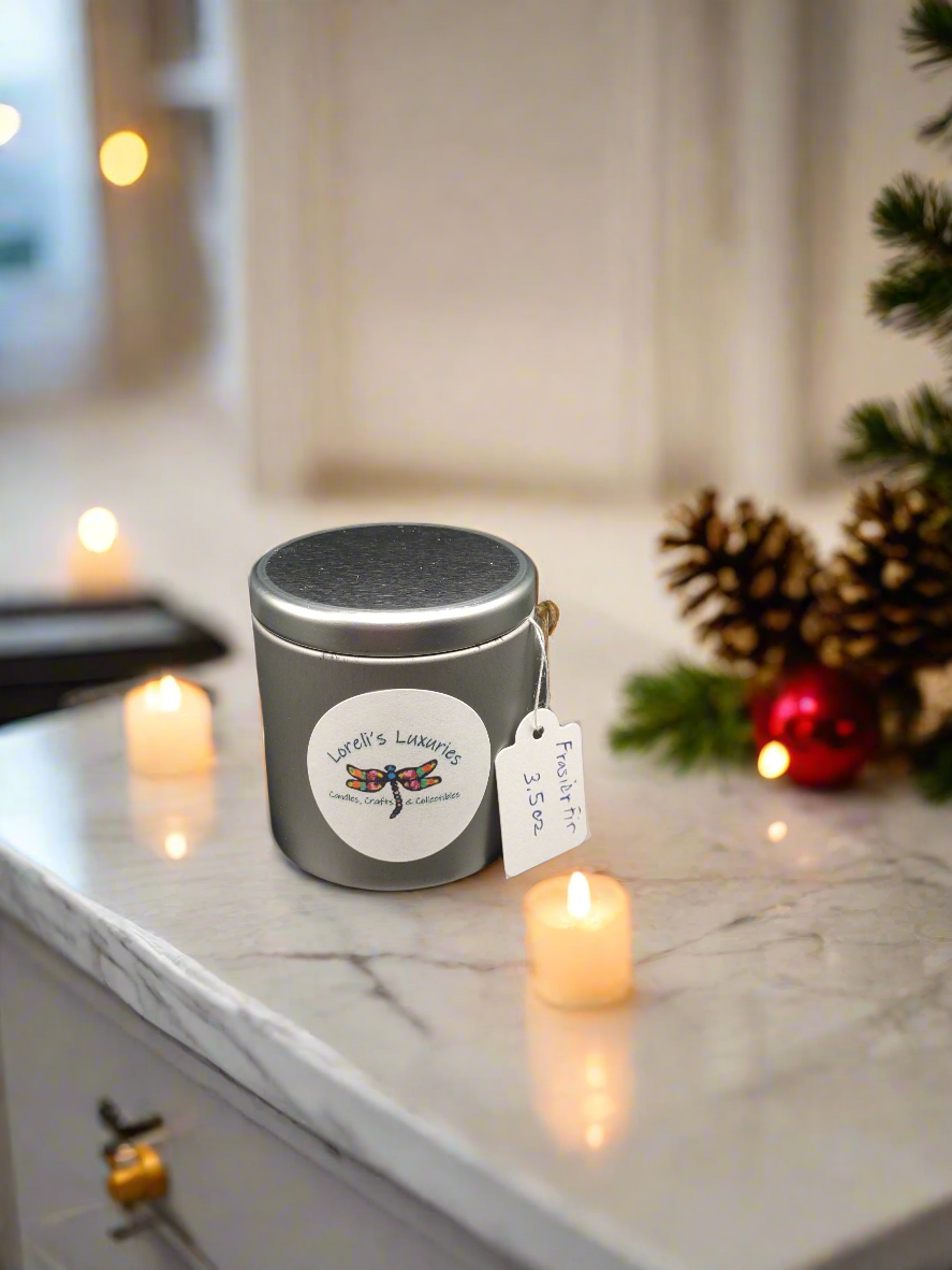 Frasier Fir in Mini Silver Tin (3.5oz)
