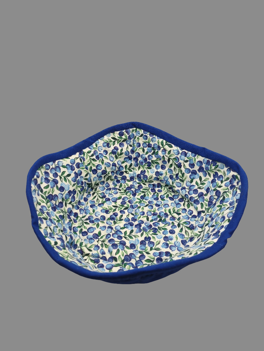 Blue Bowl Cozy with blueberry lining (Medium)