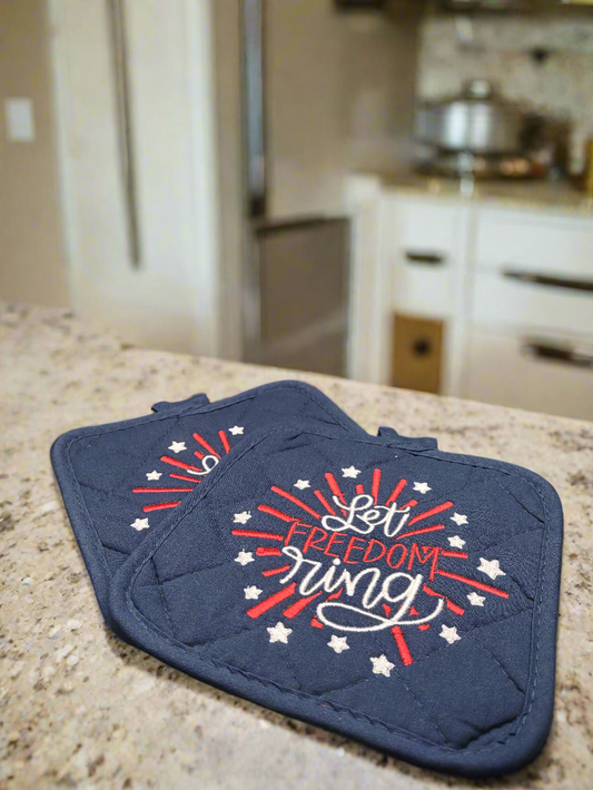 Patriotic Pot Holders (Set of 2)