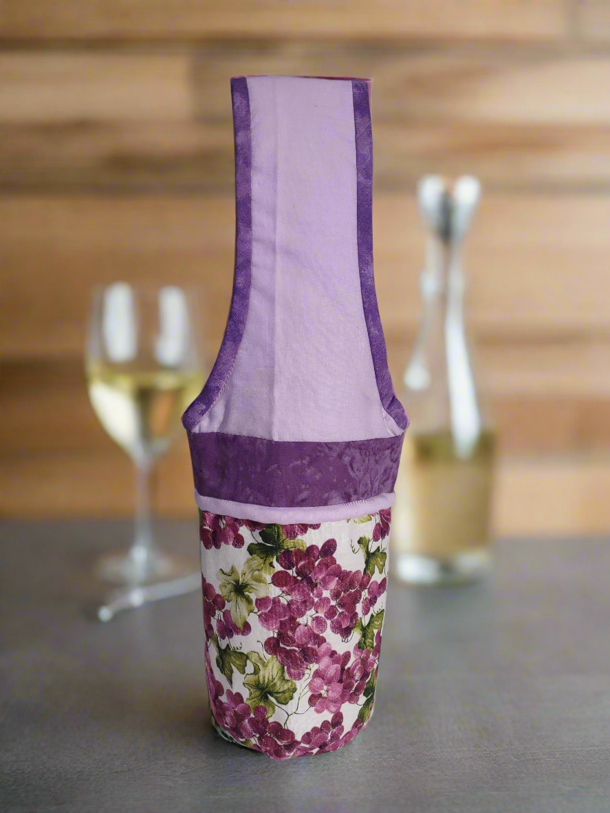 Purple Grapes Wine Cozy