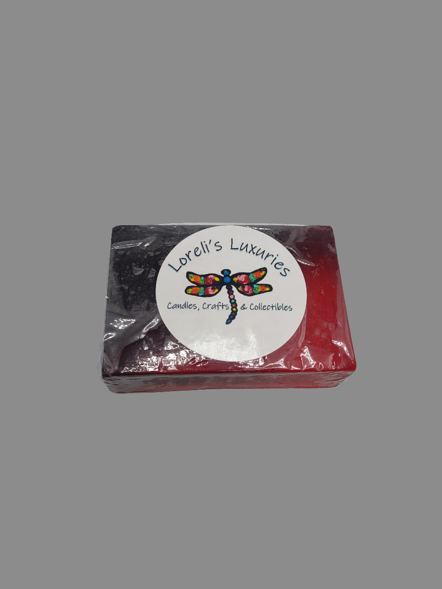 Red and Black "Team Colors" Bar Soap