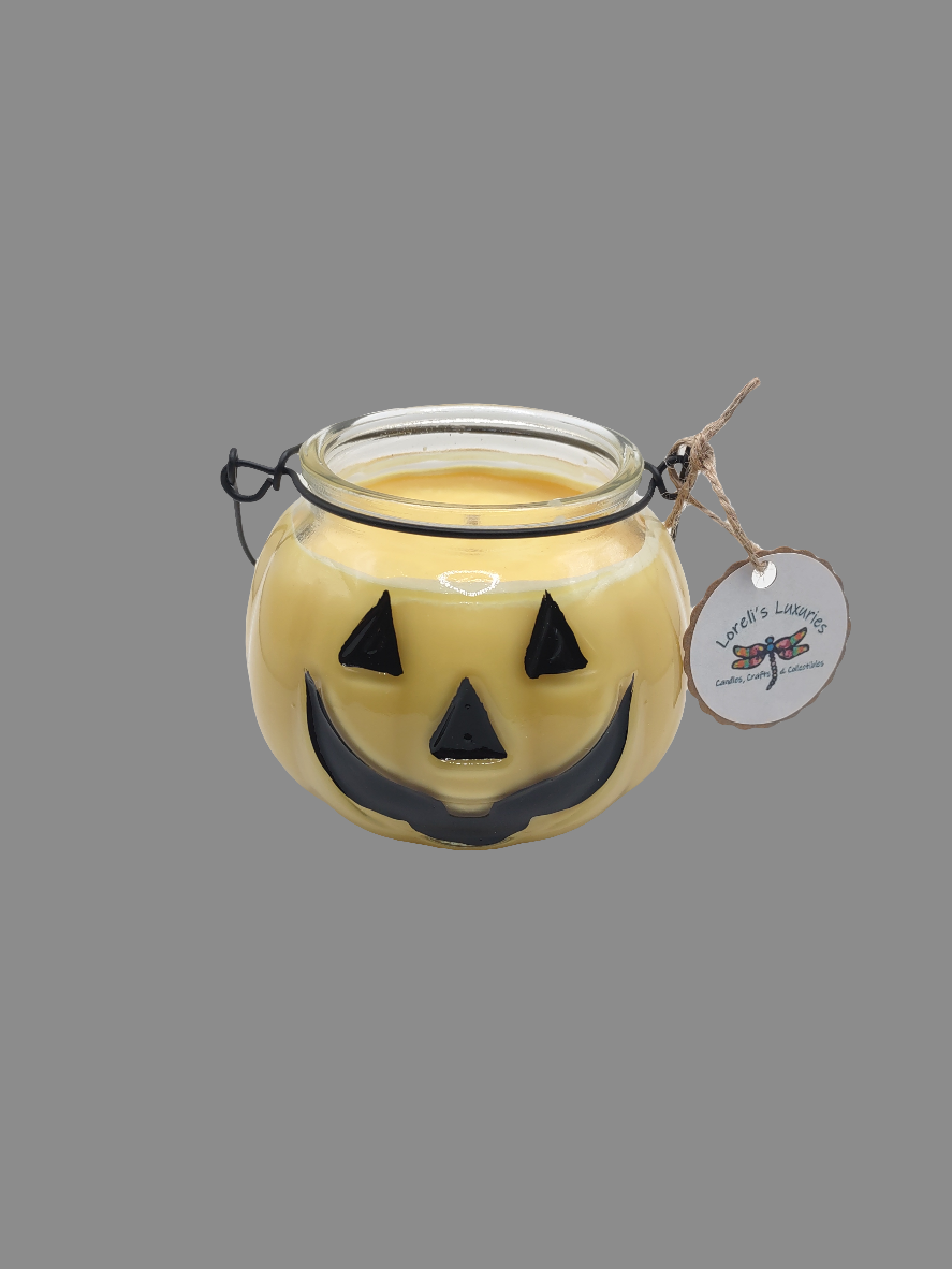 Ginger and Spice in Clear Pumpkin Glass (12oz)