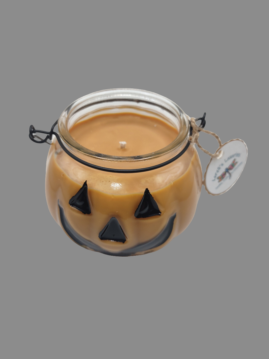 Vanilla in Clear Pumpkin Glass (12oz)