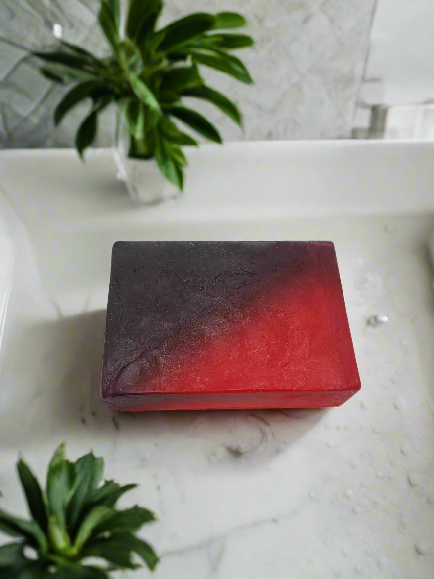 Red and Black "Team Colors" Bar Soap