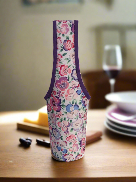 Violets Wine Cozy