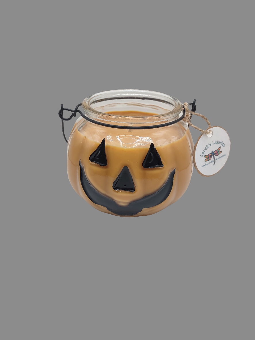 Vanilla in Clear Pumpkin Glass (12oz)