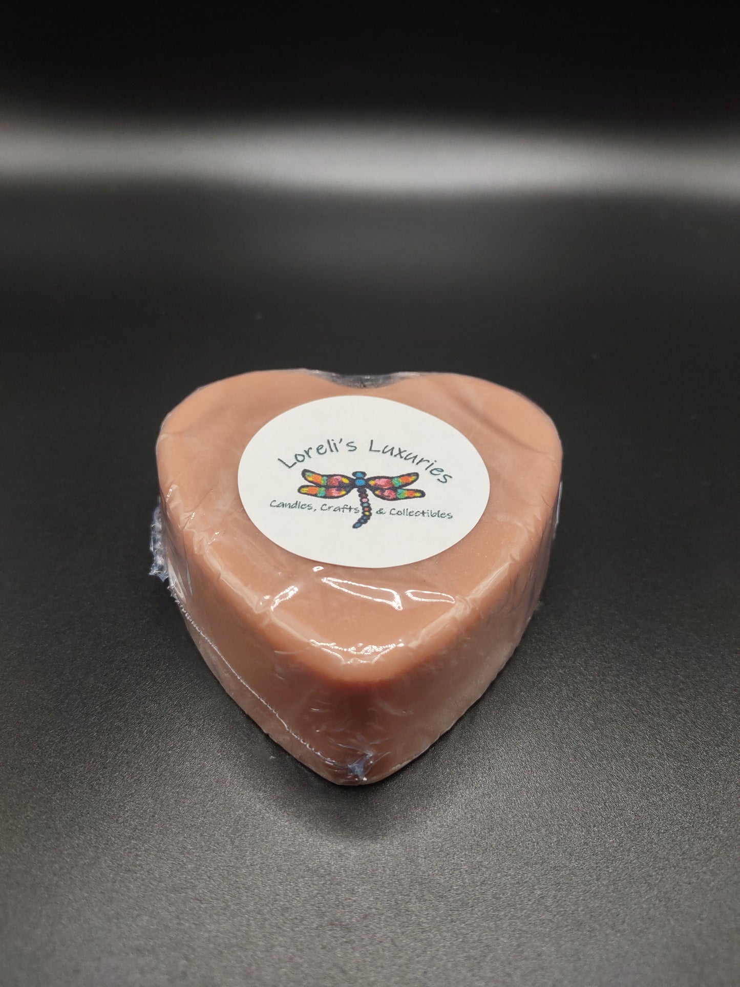 Pink Sugar Crystals Heart Soap